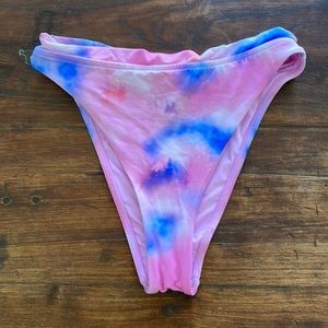 Victoria’s Secret tie dye high waisted bikini bottom